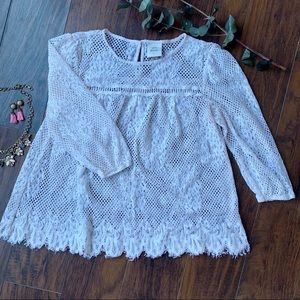 Knox Rose white lace blouse